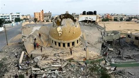 İ­s­r­a­i­l­,­ ­G­a­z­z­e­ ­Ş­e­r­i­d­i­’­n­d­e­ ­1­2­ ­c­a­m­i­y­i­ ­b­o­m­b­a­l­a­d­ı­
